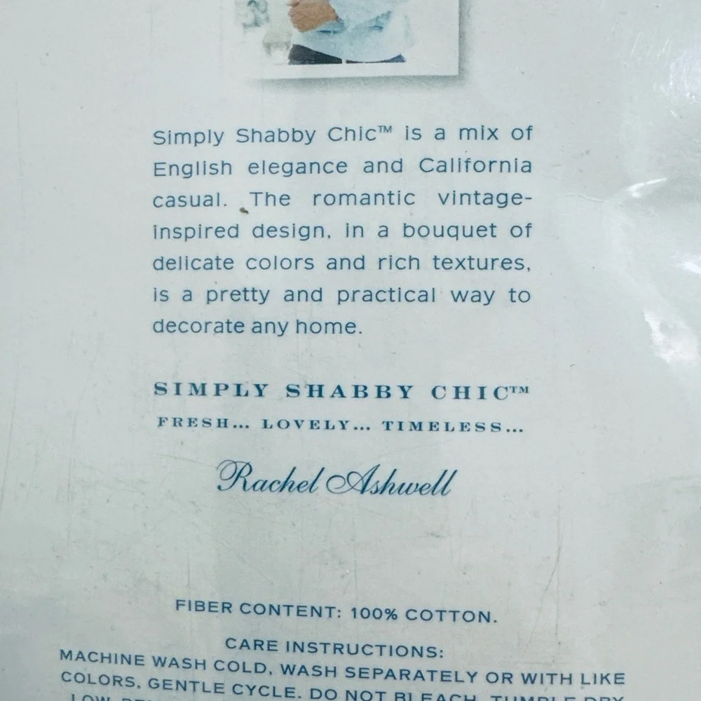 NIB / SIMPLY SHABBY CHIC VELVET SLIPCOVER CHAIR COVER RACHEL ASHWELL